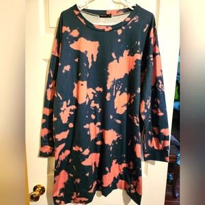 SHEIN Curve 3XL Paintsplatter Top
